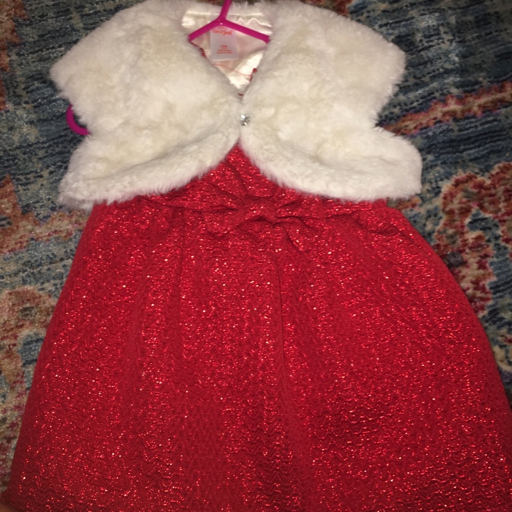 Stunning sparkly red dress